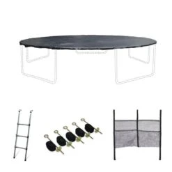 Kit Accessoires Pour Trampoline 460cm Neptune - Échelle, Bâche, Filet