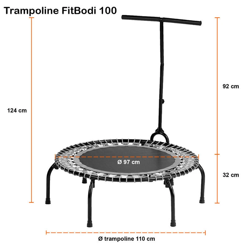Mini Trampoline FITNESS FitBodi 100 Qualité Pro Certifié Par Le CRITT 5 Mini Trampoline FITNESS FitBodi 100 Qualité Pro Certifié Par Le CRITT – Image 4