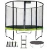 Trampoline 305 Cm + Filet + échelle + Bâche + Kit Ancrage PUNCHI Vert 2 Trampoline 305 Cm + Filet + échelle + Bâche + Kit Ancrage PUNCHI Vert -Trampoline Rabais Boutique trampoline 305 cm filet echelle bache kit ancrage punchi vert