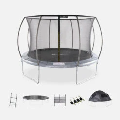 Trampoline 370cm + Tente De Camping | Sweeek