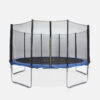 Trampoline 460cm - Neptune Bleu Avec Son Filet De Protection - Trampoline De -Trampoline Rabais Boutique trampoline 460cm neptune bleu avec son filet de protection trampoline de