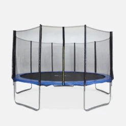 Trampoline 460cm - Neptune Bleu Avec Son Filet De Protection - Trampoline De