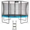 Trampoline De Jardin 365 Cm + Filet De Sécurité + échelle | PUNCHI Bleu 360 -Trampoline Rabais Boutique trampoline de jardin 365 cm filet de securite echelle punchi bleu 360