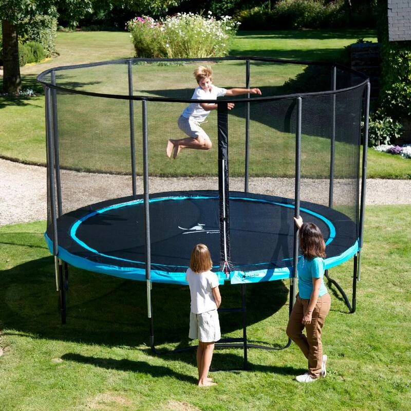 Trampoline De Jardin Rond 430 Cm + Filet De Sécurité + échelle | PUNCHI Bleu 43 5 Trampoline De Jardin Rond 430 Cm + Filet De Sécurité + échelle | PUNCHI Bleu 43 – Image 3