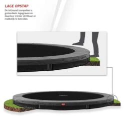 Berg Trampoline De Sport Ronde Favorit InGround Gris 330 Cm -Trampoline Rabais Boutique trampoline de sport ronde favorit inground gris 330 cm 3
