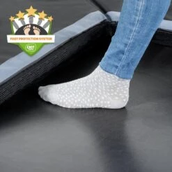 EXIT TOYS Trampoline Enterré Au Niveau Du Sol Dynamic 244x427cm Avec Dalles De -Trampoline Rabais Boutique trampoline enterre au niveau du sol dynamic 244x427cm avec dalles de 3