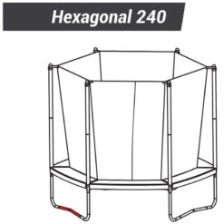 TRAMPOLINE HEXAGONAL 240 / OCTOGONAL 300 - Pied En V 9 TRAMPOLINE HEXAGONAL 240 / OCTOGONAL 300 - Pied En V -Trampoline Rabais Boutique trampoline hexagonal 240 octogonal 300 pied en v 2