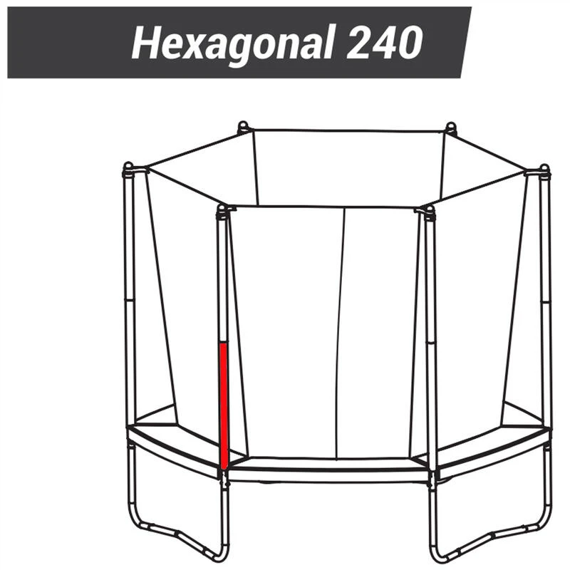 TRAMPOLINE HEXAGONAL 240 / OCTOGONAL 300 - POTEAU BAS 5 TRAMPOLINE HEXAGONAL 240 / OCTOGONAL 300 - POTEAU BAS – Image 3