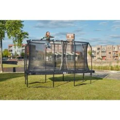 Salta Trampoline - Premium Black Edition - 214 X 153 Cm - Rectangulaire Noir -Trampoline Rabais Boutique trampoline premium black edition 214 x 153 cm rectangulaire noir 4