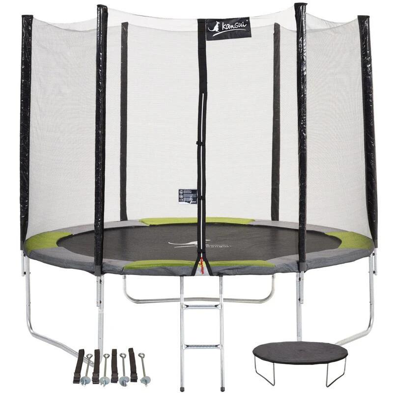 Trampoline Rond Ø300cm Avec Filet, échelle, Bâche Et Kit Ancrage - RALLI 300 3 Trampoline Rond Ø300cm Avec Filet, échelle, Bâche Et Kit Ancrage - RALLI 300
