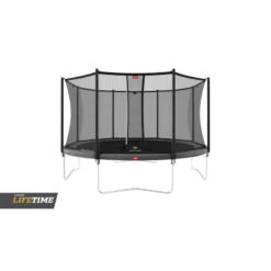 Berg Trampoline Ronde Favorit Regular Gris 380 Cm Avec Filet De Sécurité