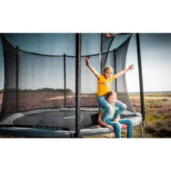 Berg Trampoline Ronde Favorit Regular Gris 430 Cm Avec Filet De Sécurité -Trampoline Rabais Boutique trampoline ronde favorit regular gris 430 cm avec filet de securite 1